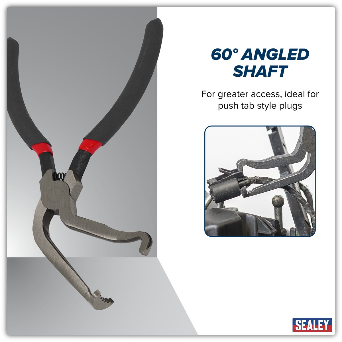 Sealey Electrical Disconnect Pliers - 60° Angled, 0.23kg