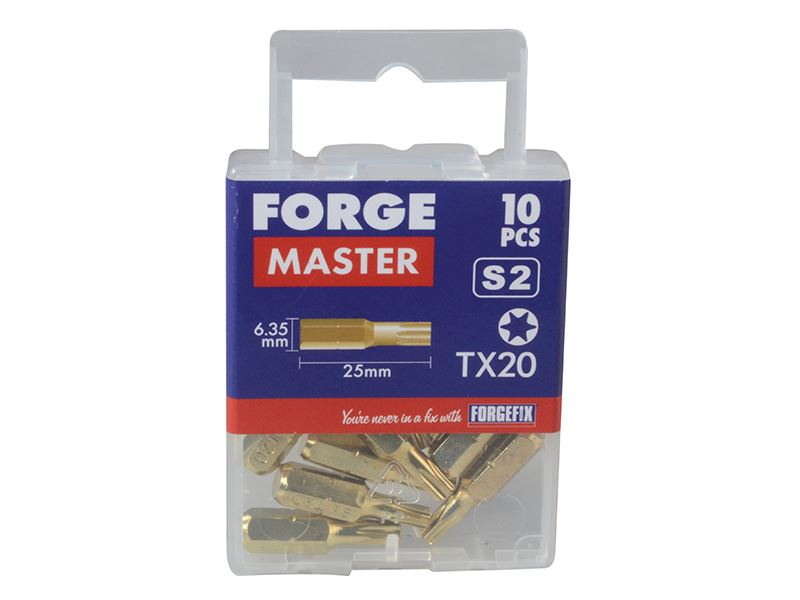 Forgefix TORX® Compatible Bit T20 x 25mm (Pack 10)