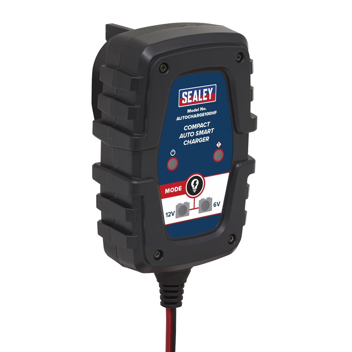 Sealey Compact Auto Smart Car Battery Charger 1A 6V 12V AGM GEL Batteries 230V