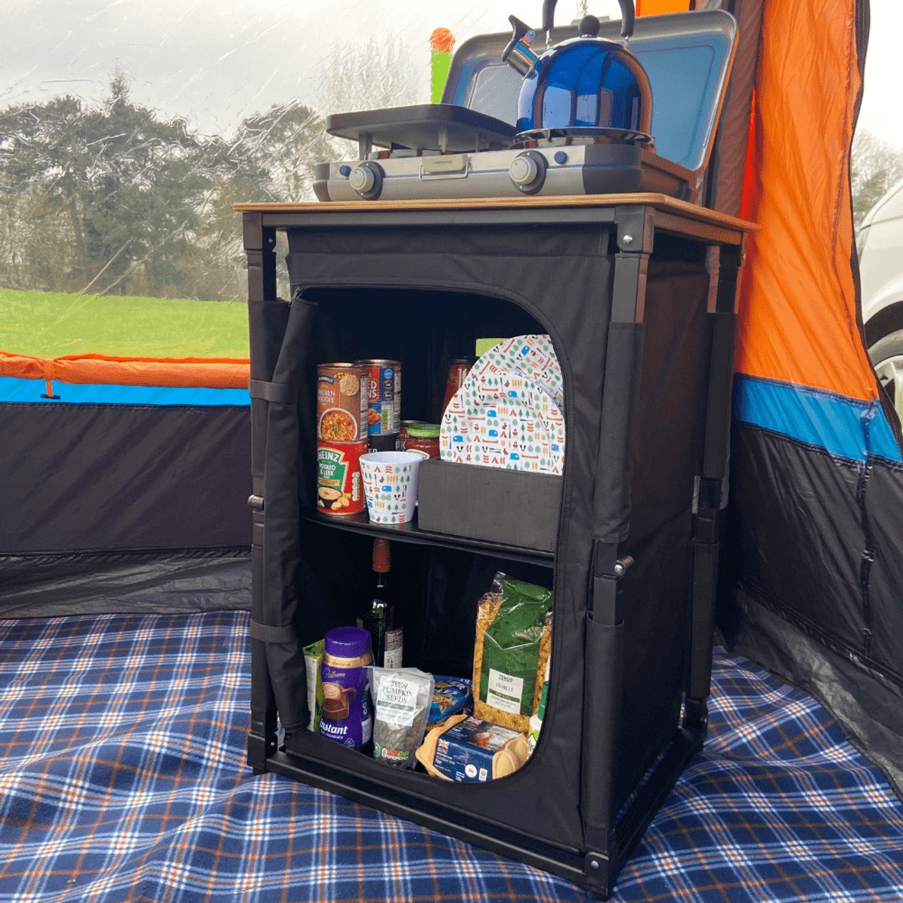 Olpro Bamboo Cooking Table 60cm x 49cm x 82cm