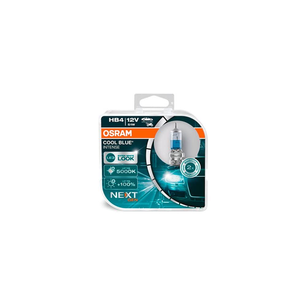Osram COOL BLUE INTENSE HB4, 100% more brightness, up to 5,000K, halogen headlig
