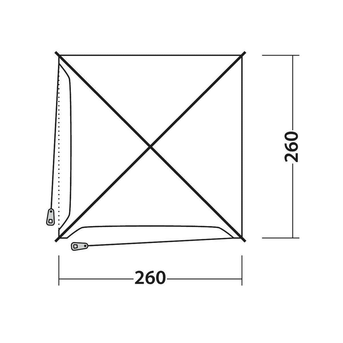 Outwell Dakota Shelter M Enclosed Event Shelter