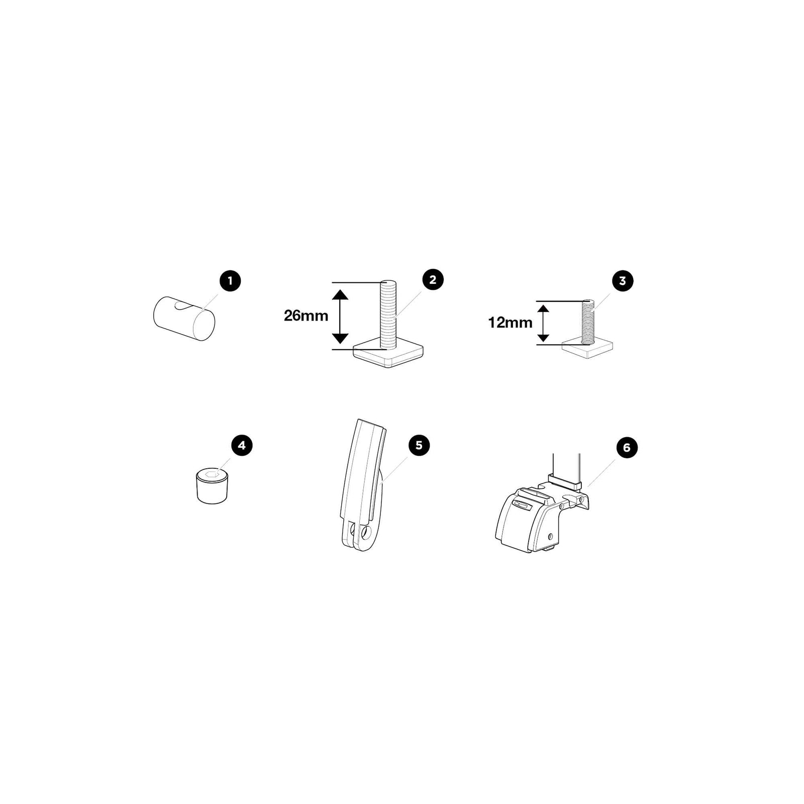 Thule Ladder Fixation 311,330 for Roof Racks
