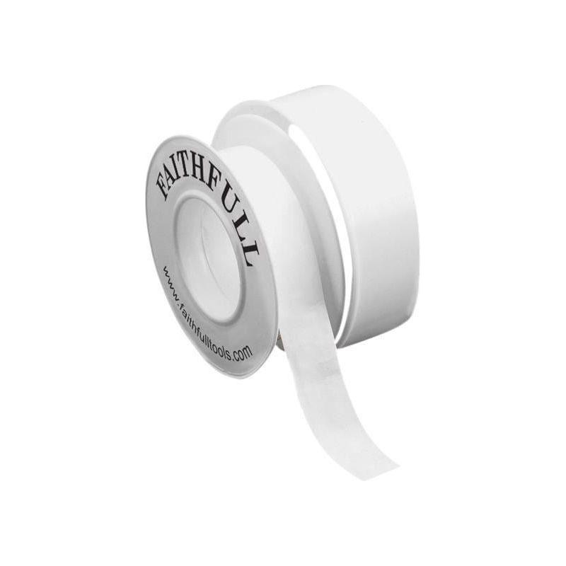 Faithfull P.T.F.E Tape 12mm x 12m White (Pack 10)