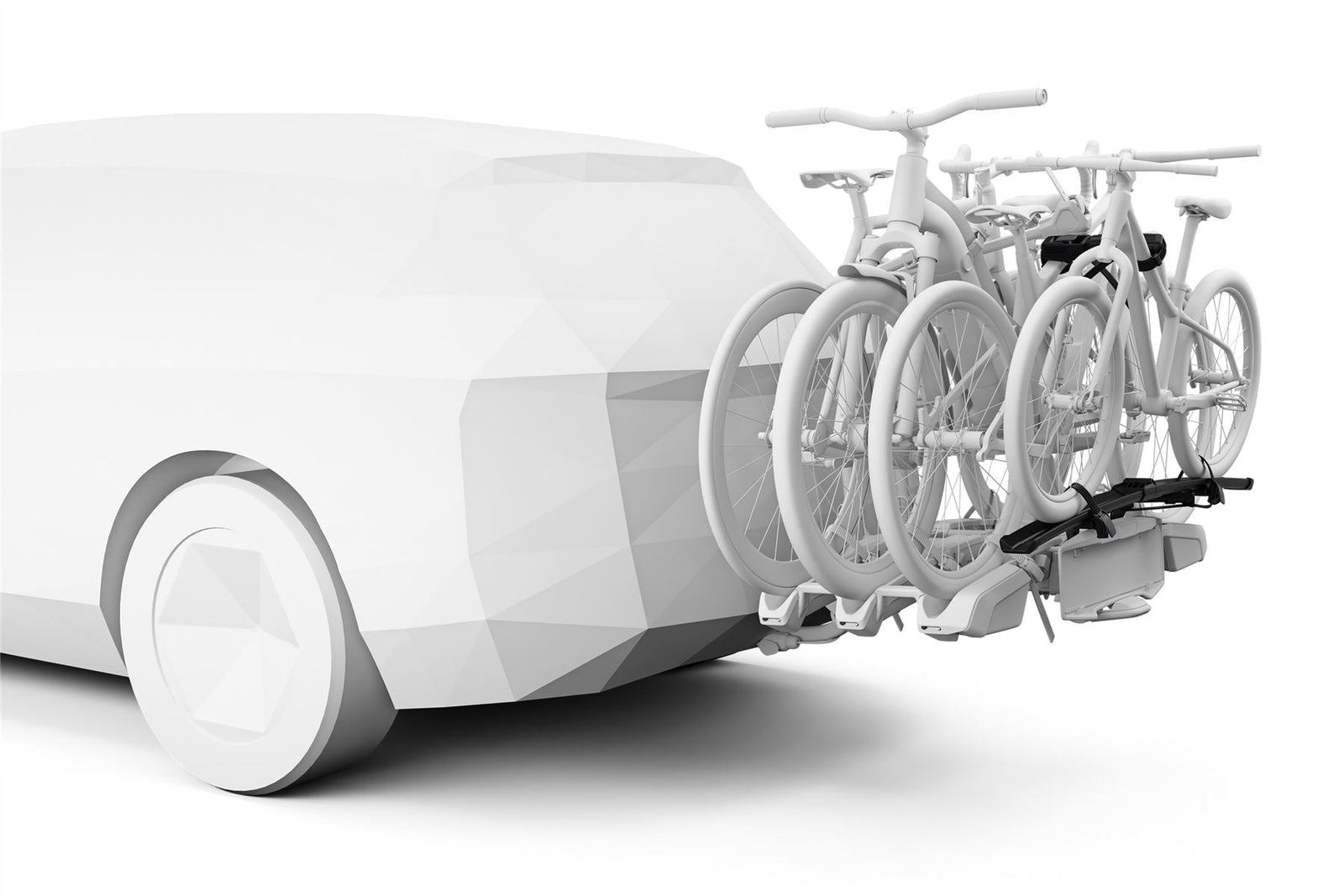 Thule EasyFold 3 Three-bike platform towbar bike rack black