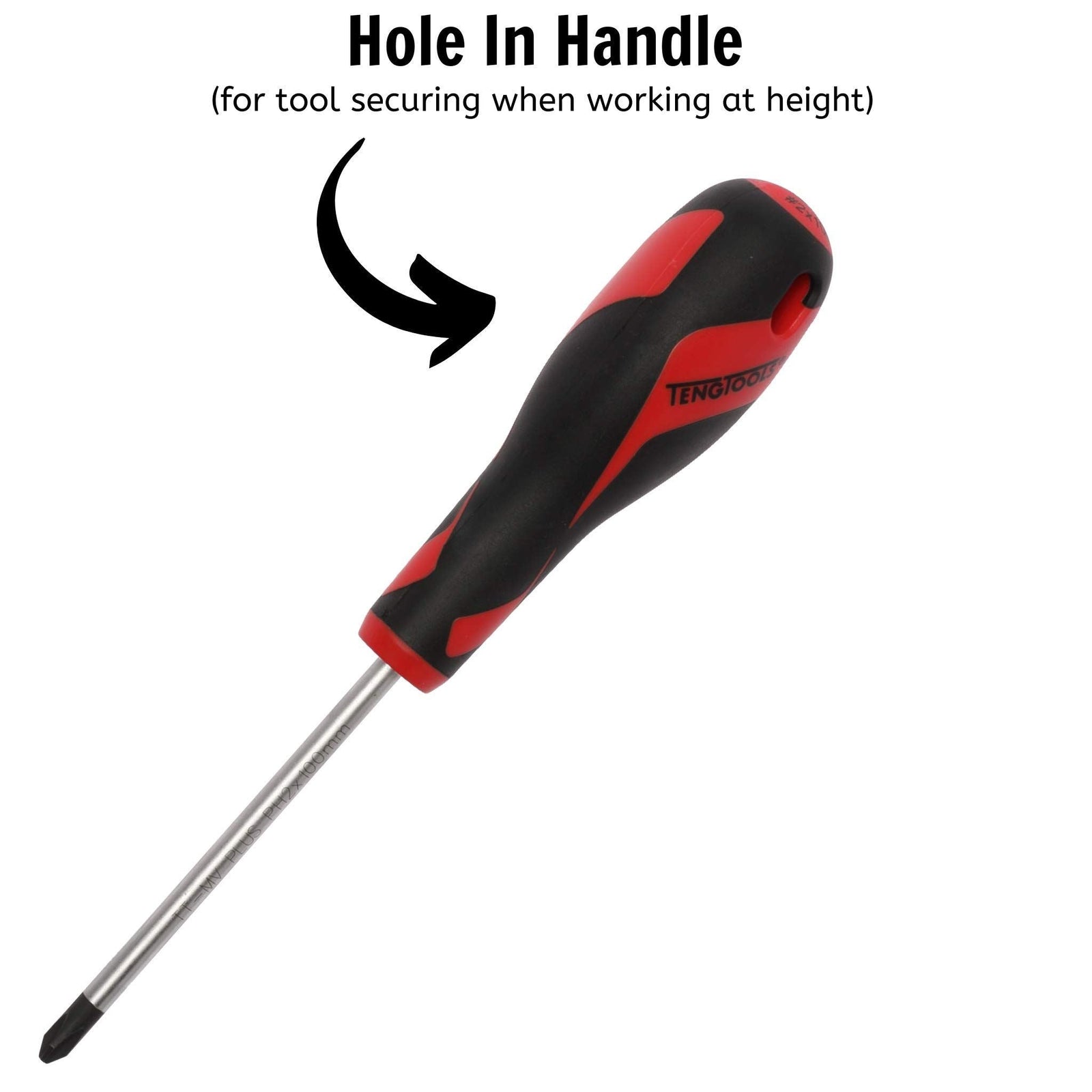 Teng Tools PH Screwdriver PH2 x 100mm L