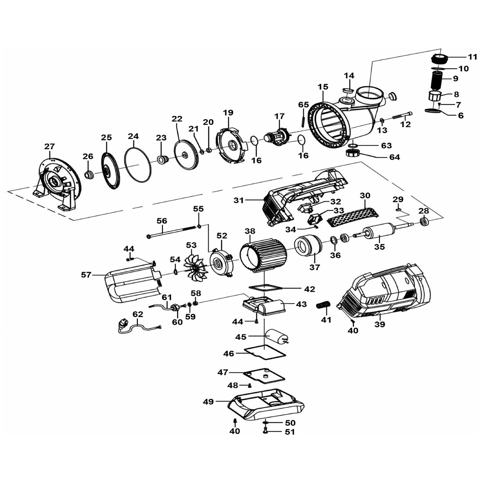 Sealey Rear cover(lsa) WPS060.V2-04