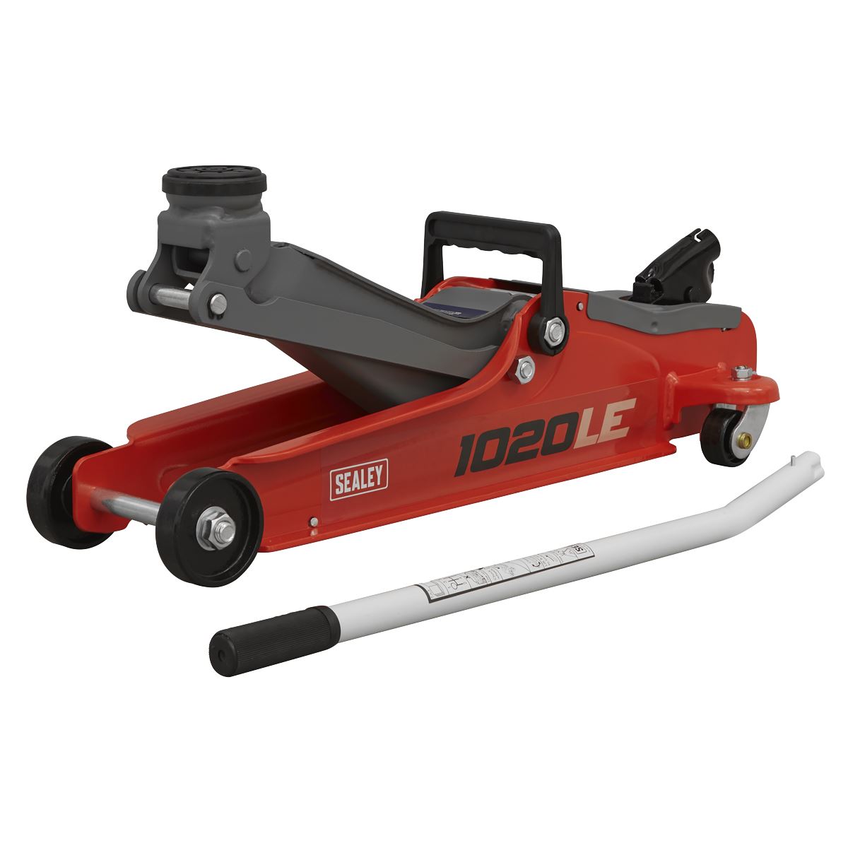 Sealey Low Profile Short Chassis Trolley Jack 2 Tonne - Red 1020LE