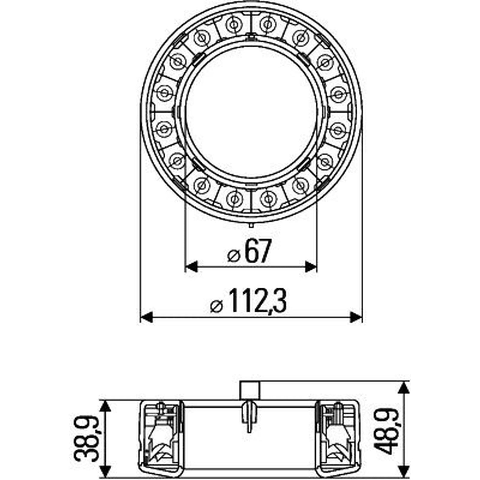Hella Tail Light / Lamp LED Left 2SB 009 362-021