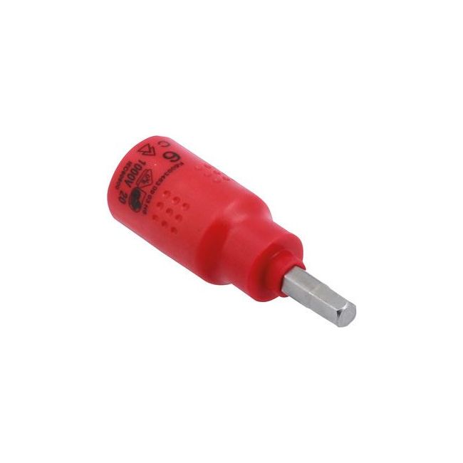 Laser Insulated Hex Socket Bit 6mm 3/8"D 8306