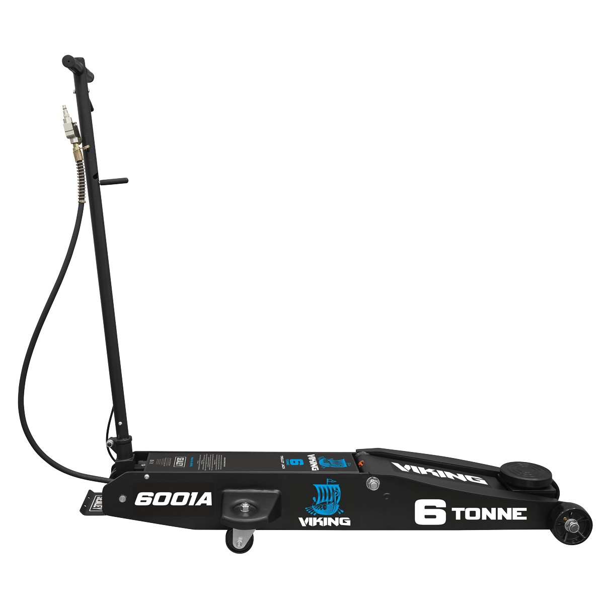 Sealey Trolley Jack 6001A 6 Tonne Long Reach Air/Manual Operation