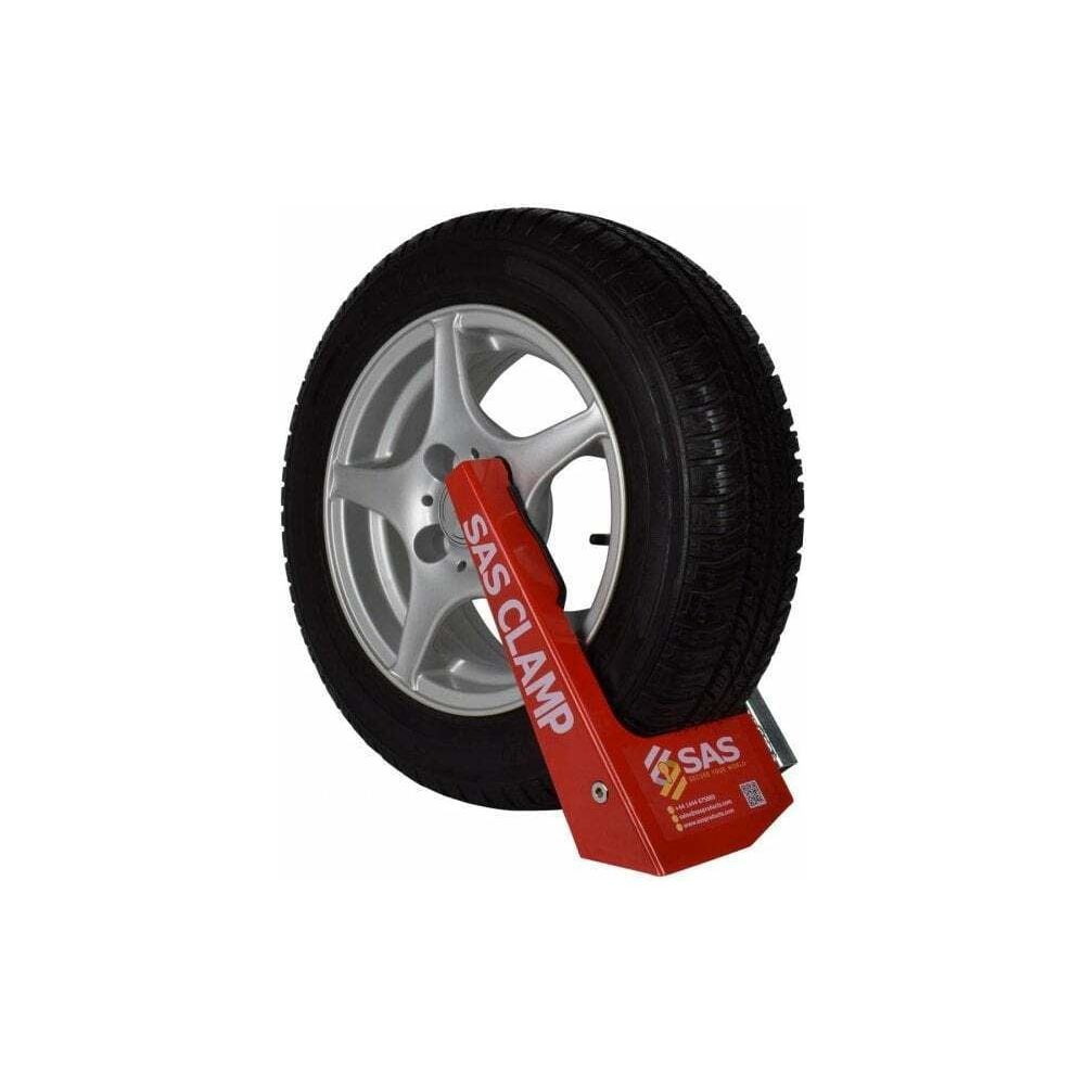 SAS Supaclamp Duo Wheelclamp Alloy or Steel Wheels 10" to 15" Sold Secure Silver