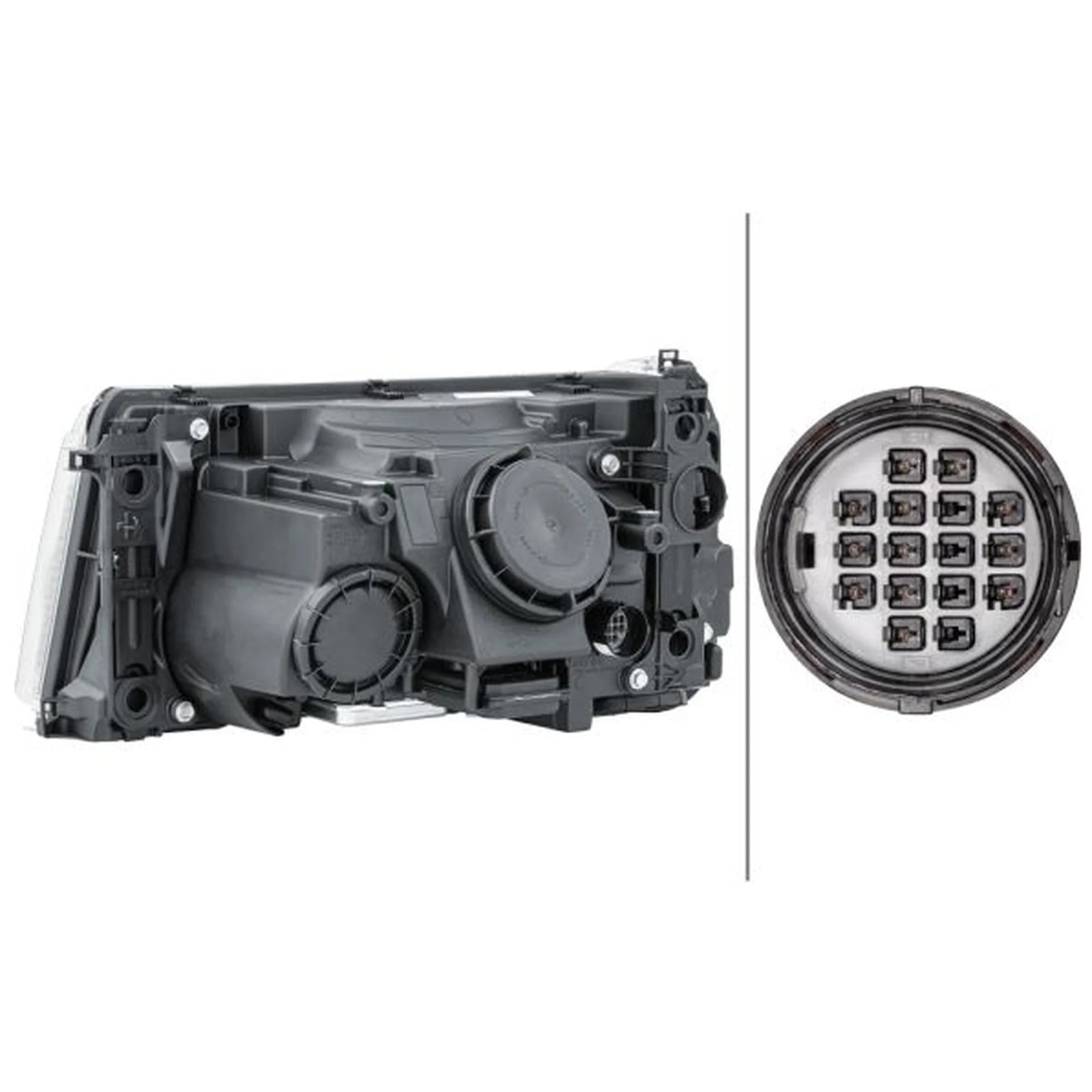 Hella Headlight Headlamp W5W Right 1EL 238 022-881