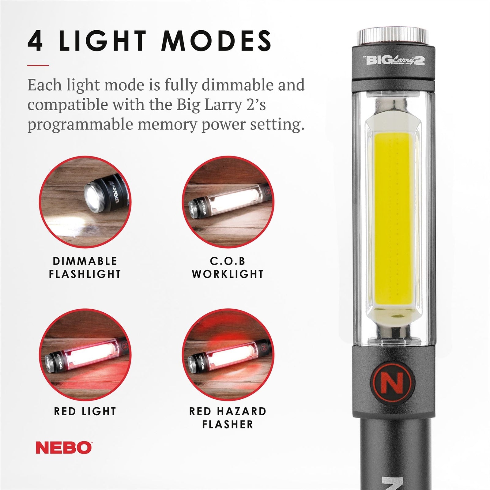 Big Larry 2 torch and work light NEB-6737-G