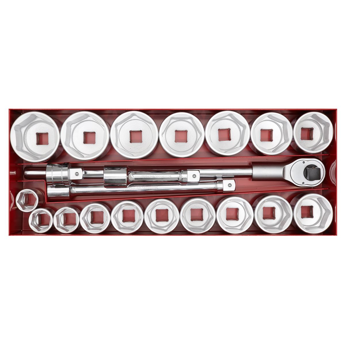 Sealey Premier Premier Socket Set 1"Sq Drive 22pc AK261