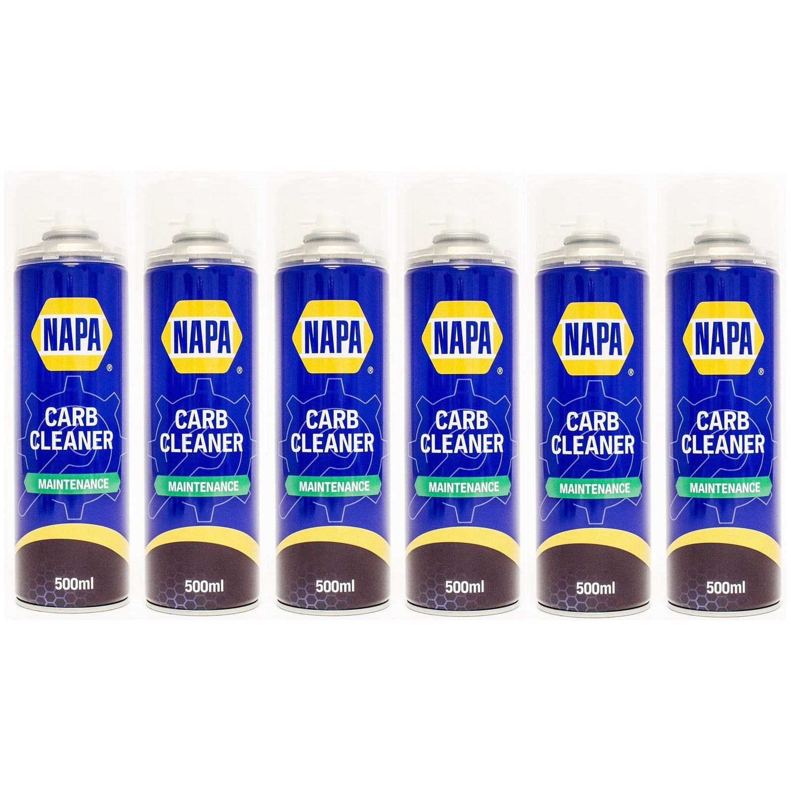 6x NAPA Carb Cleaner Spray Carburettor Intake Spray Cleaner Professional 500Ml