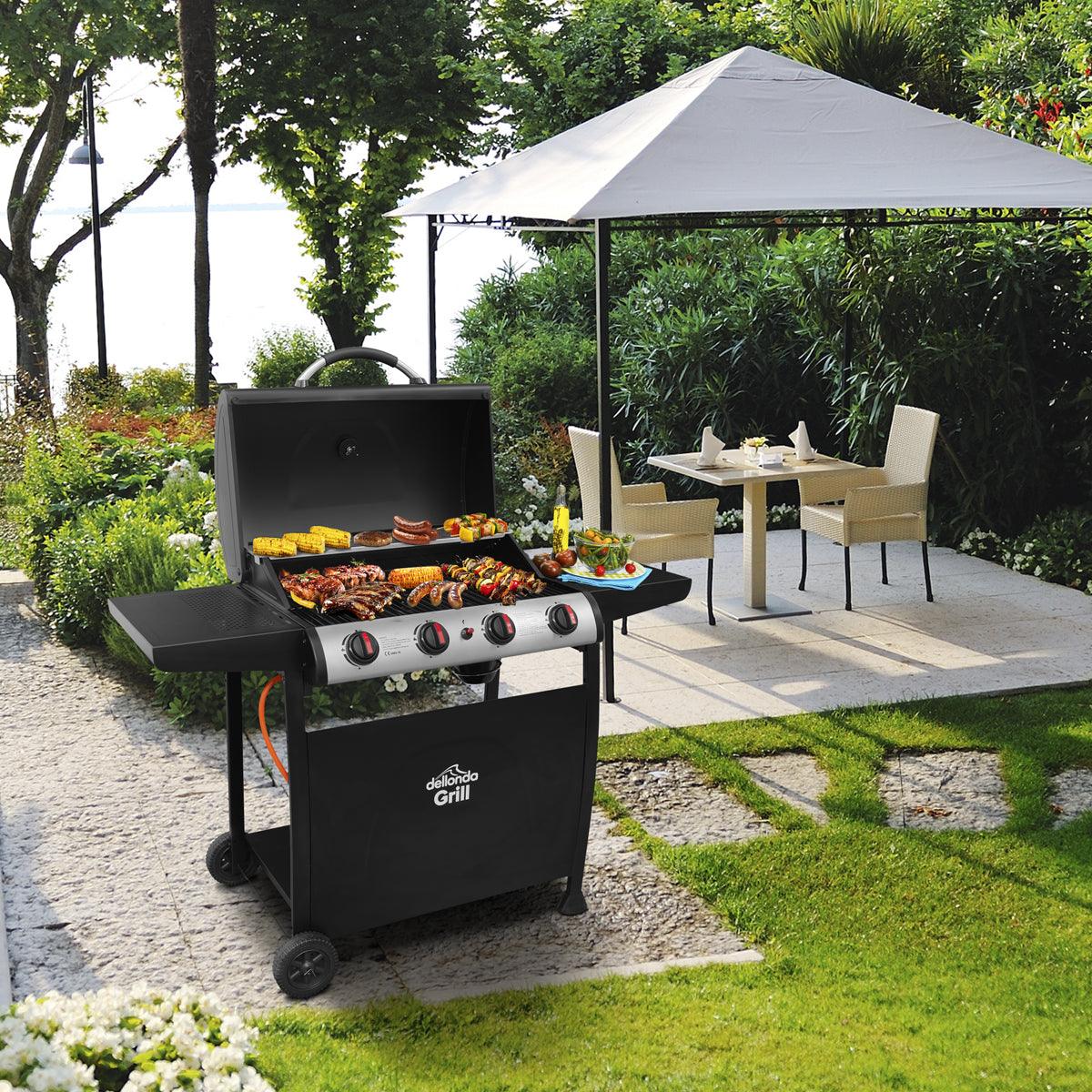Dellonda 4 Burner Gas BBQ