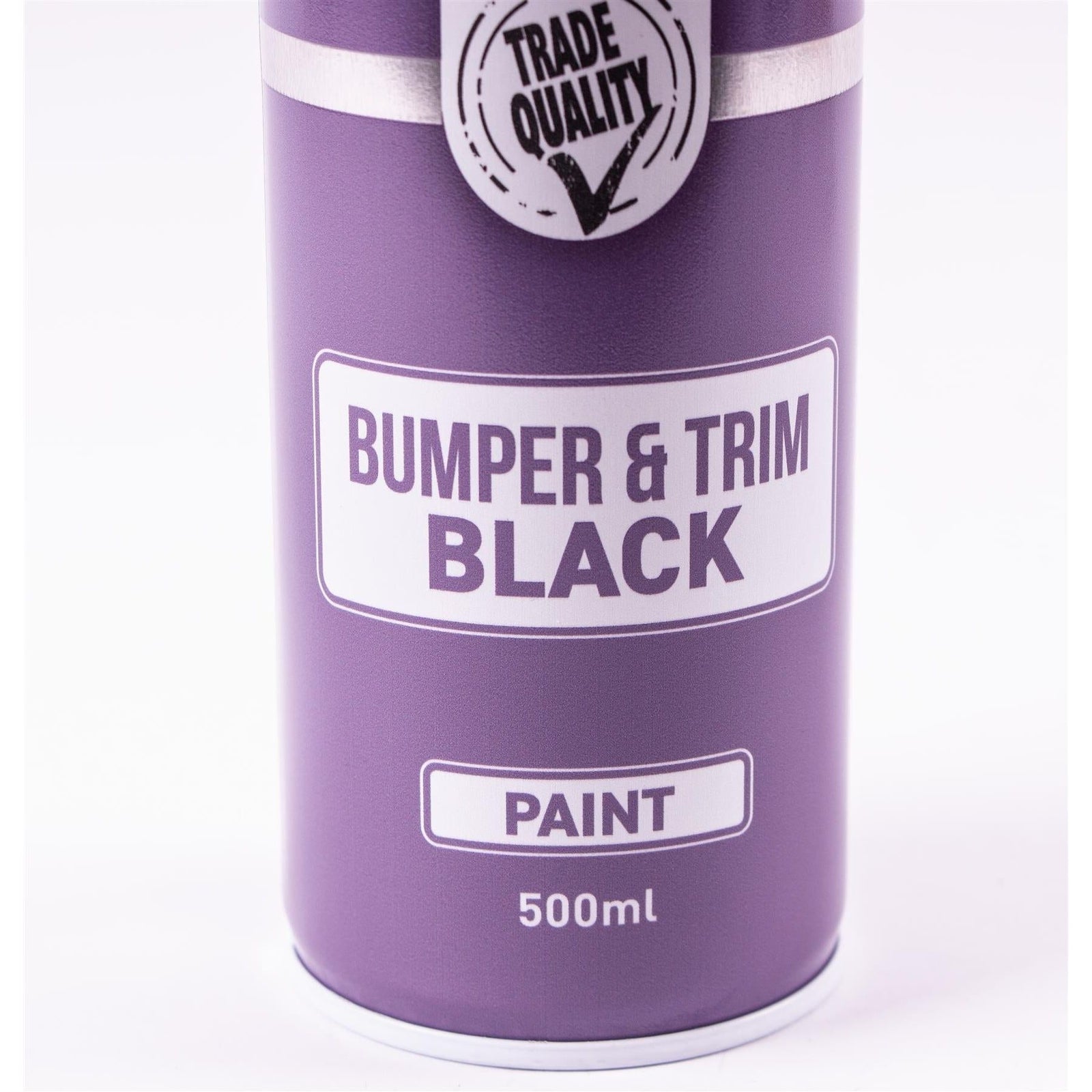 2x Autotek Professional Black Bumper and Trim 500ml Spray Paint High Coverage