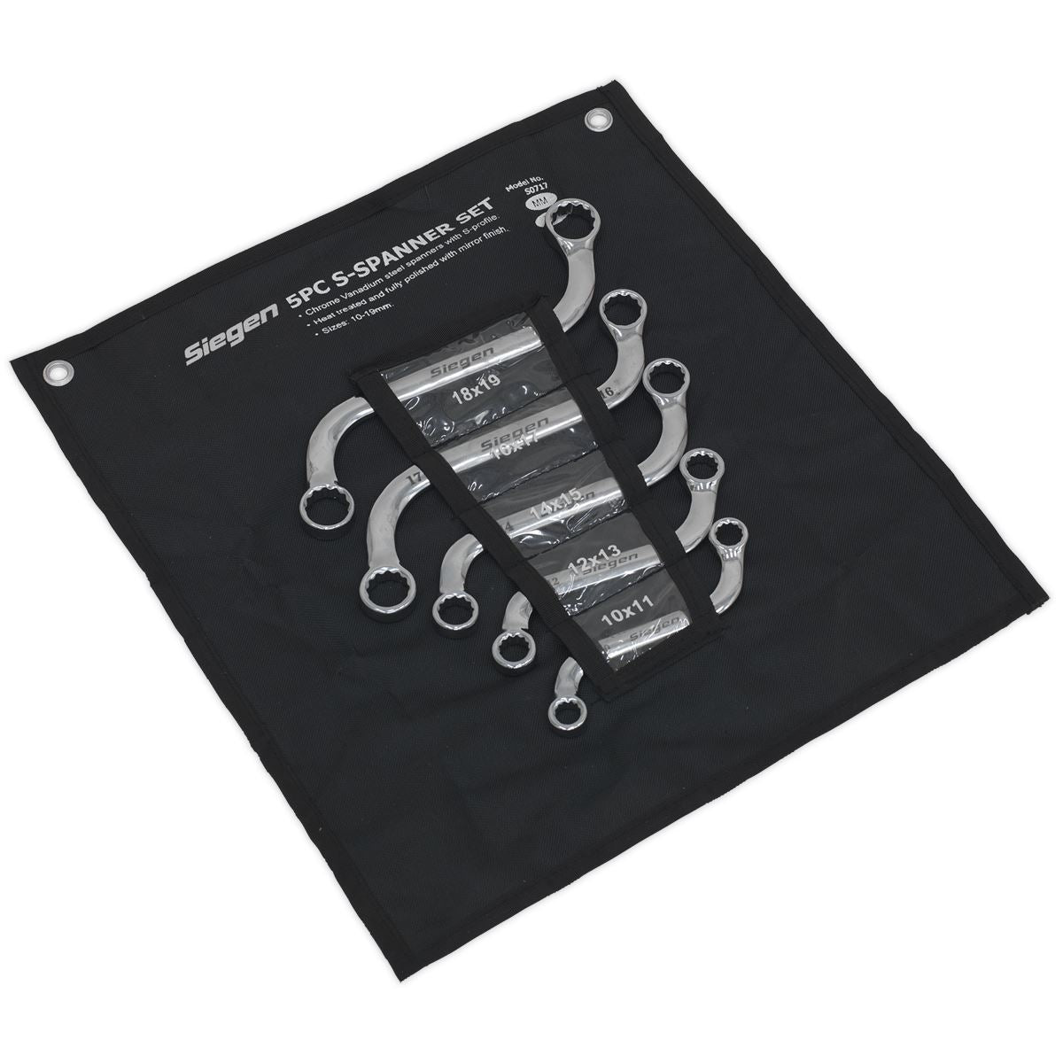 Seigen by Sealey S-Spanner Set 5pc Metric S0717