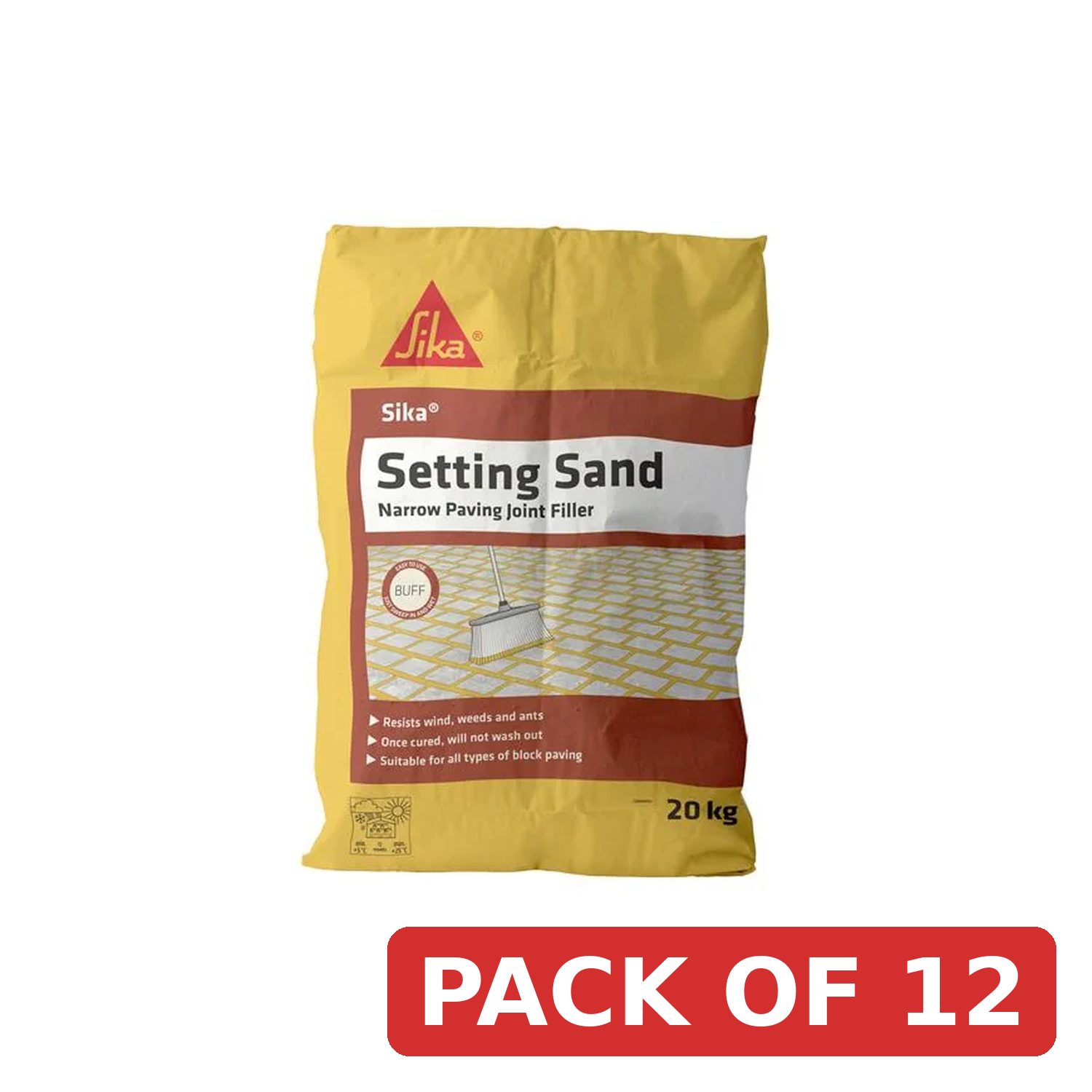Everbuild Sika Sika Setting Sand Buff 20kg - 442722