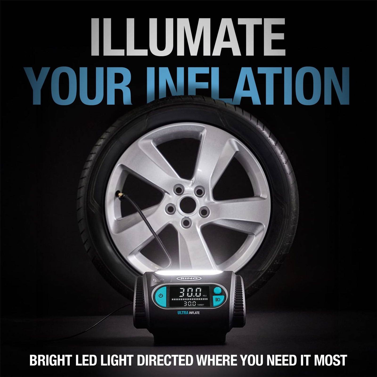 Ring RTI130T ULTRAINFLATE 30T Rapid Digital Tyre Inflator