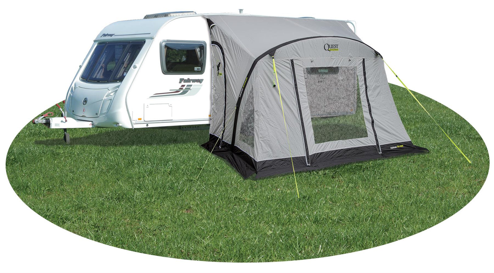Quest Falcon Pro 325 Air Porch Caravan Awning Grey