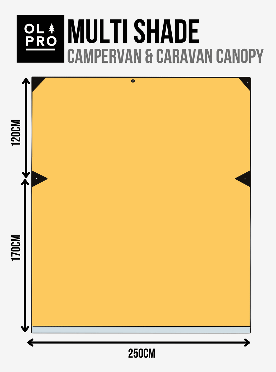 Olpro Rectangle Canopy/Shade (Orange l)