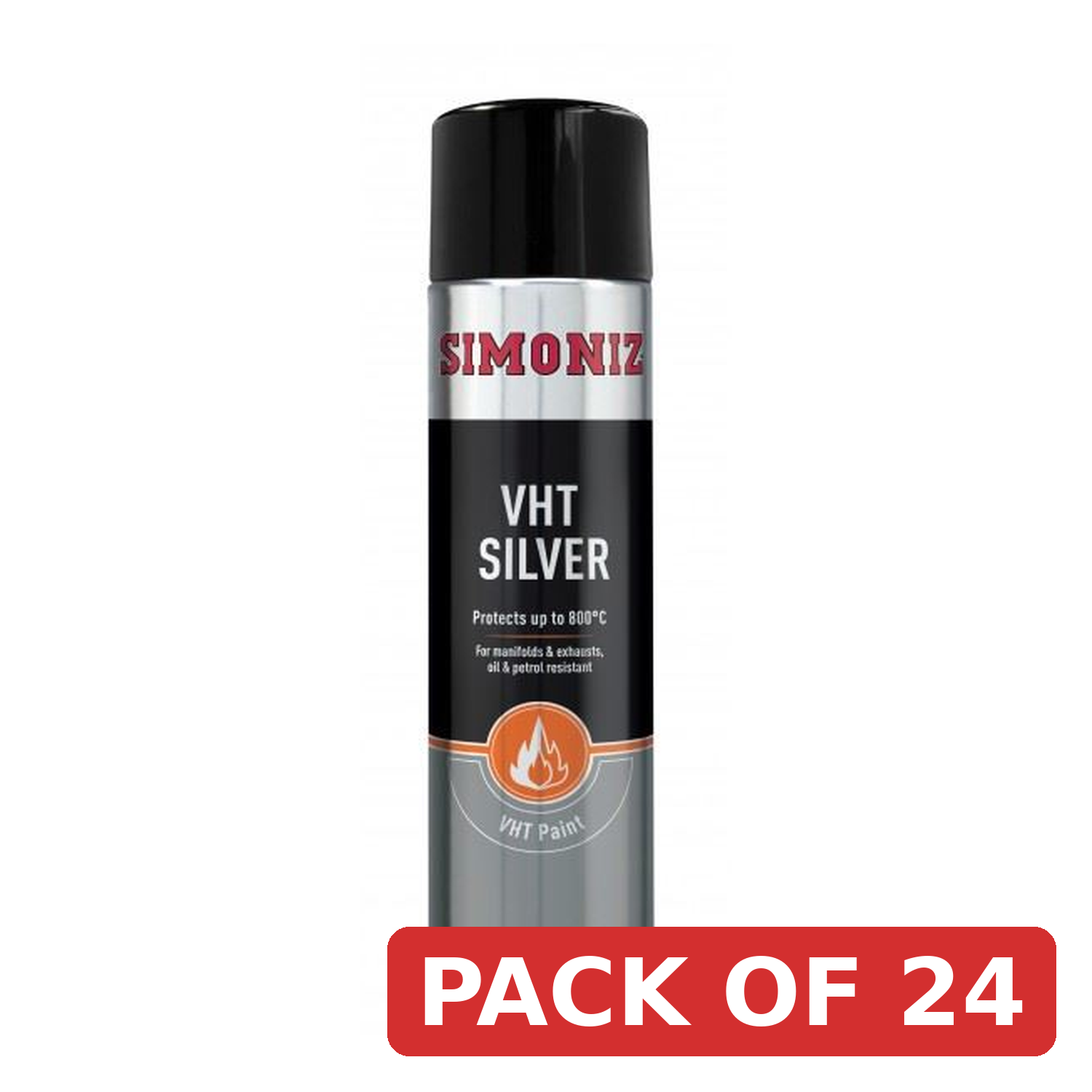 Simoniz VHT Silver Paint 500ml - Very High Temperature Spray