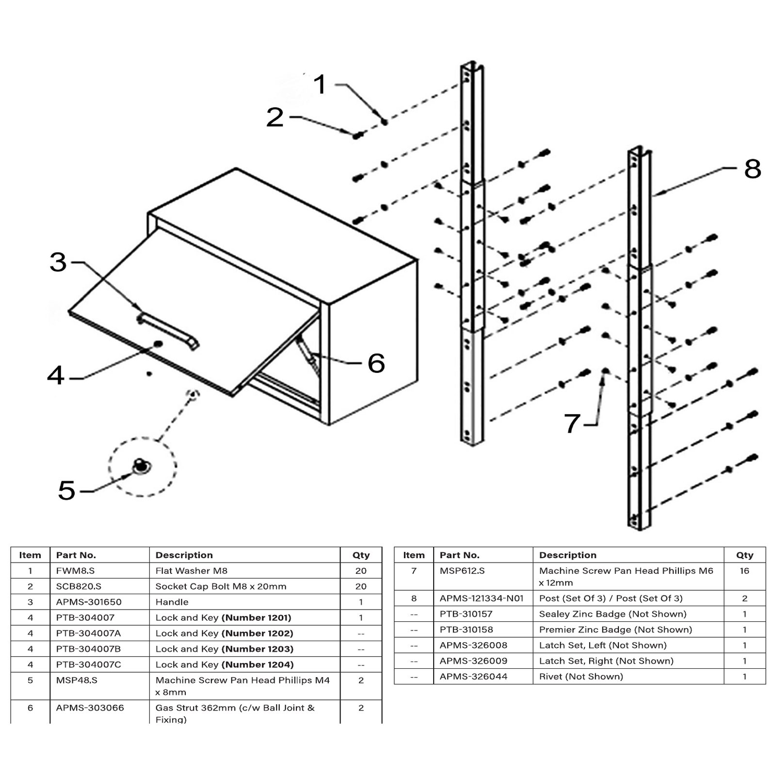 Sealey Rivet (for Latch) APMS-326044