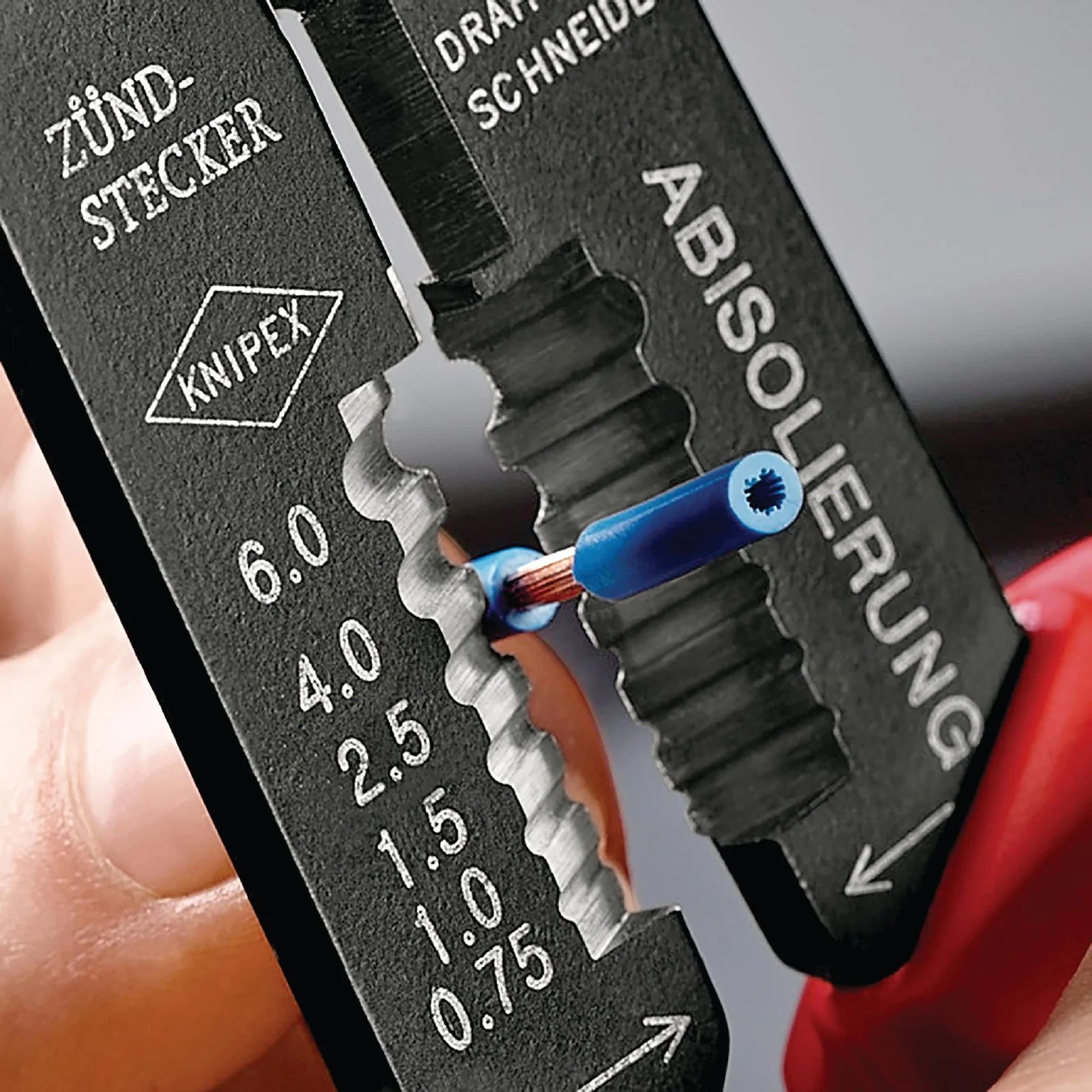KNIPEX 97 22 240 SB Crimping Pliers with Multi-Component Grips, 240mm