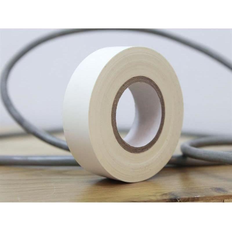 Faithfull PVC Electrical Tape White 19mm x 20m