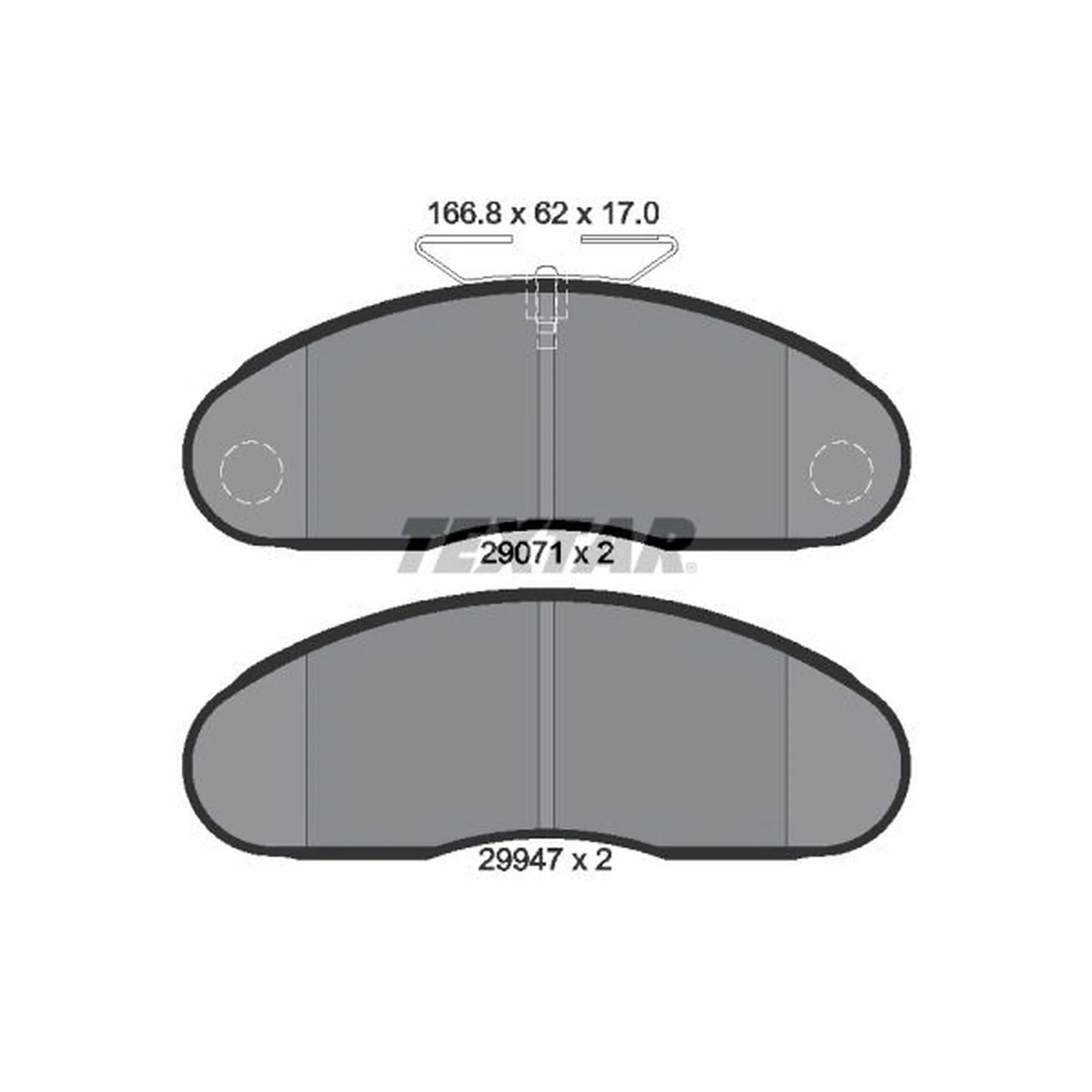 Textar Front Brake Pad Set 2907102