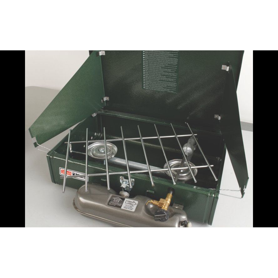 Coleman Dual Fuel Unleaded Stove 2 Burner Camping Cooking Caravan Motorhome