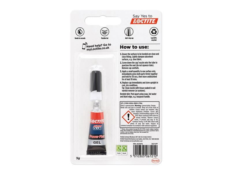 Loctite Super Glue Power Gel Tube 3g