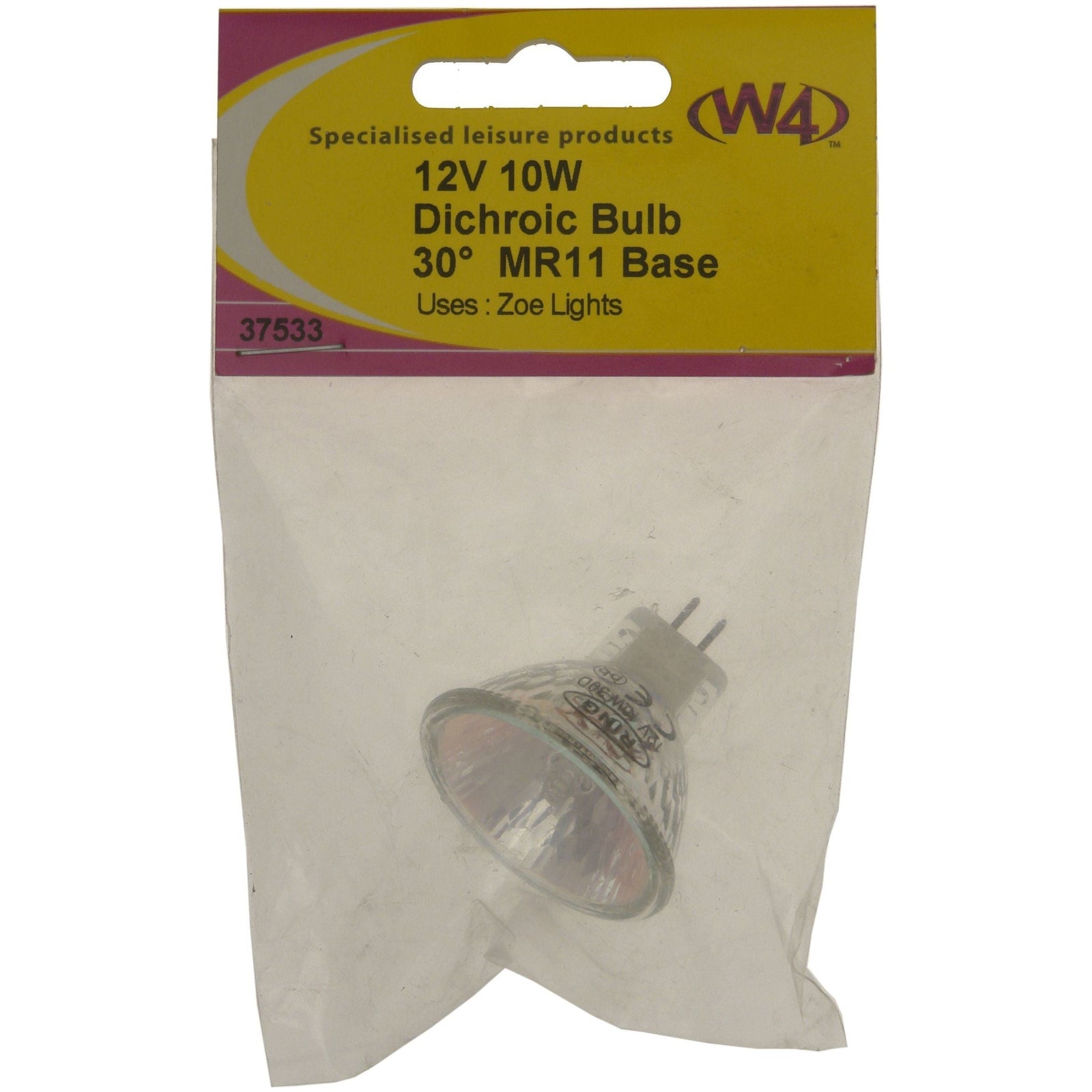 W4 Mr11 Dichroic Bulb 10W 12V 37533