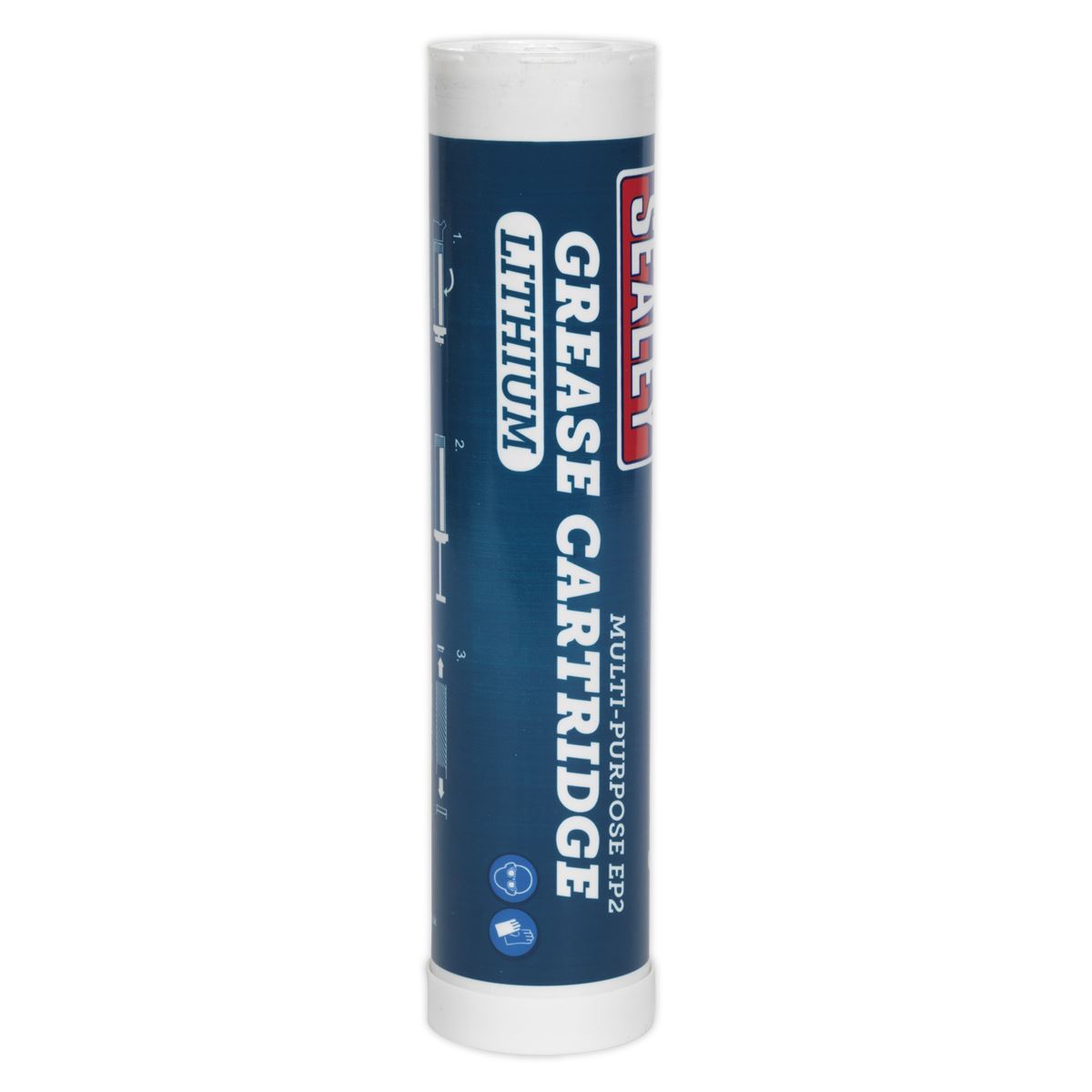 Sealey SGC1 400g Lithium Grease Gun Cartridge Multi Purpose EP2 Lubrication