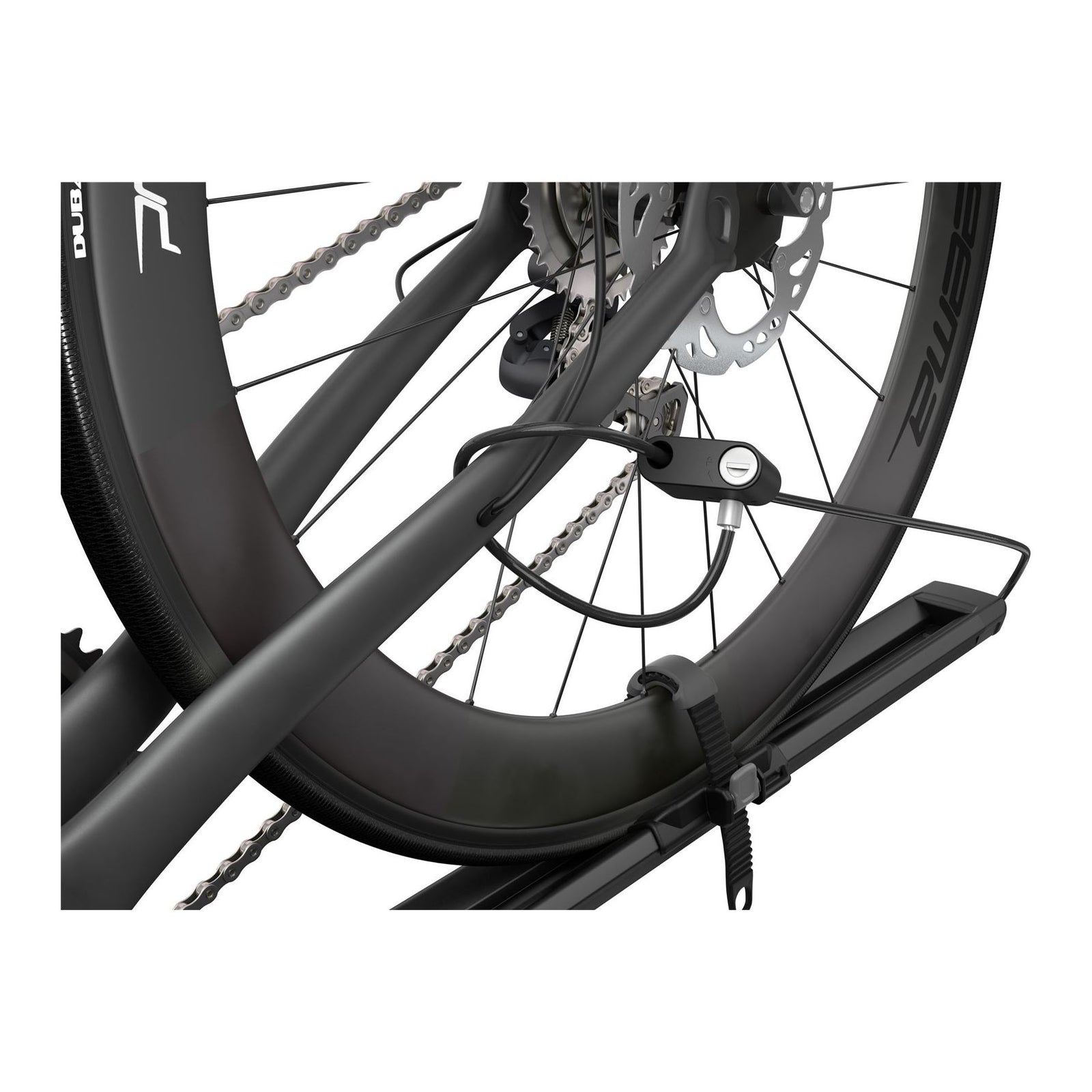 Thule TopRide Roof Bar Fork Mounted Lockable Single Bike Cycle Carrier 568