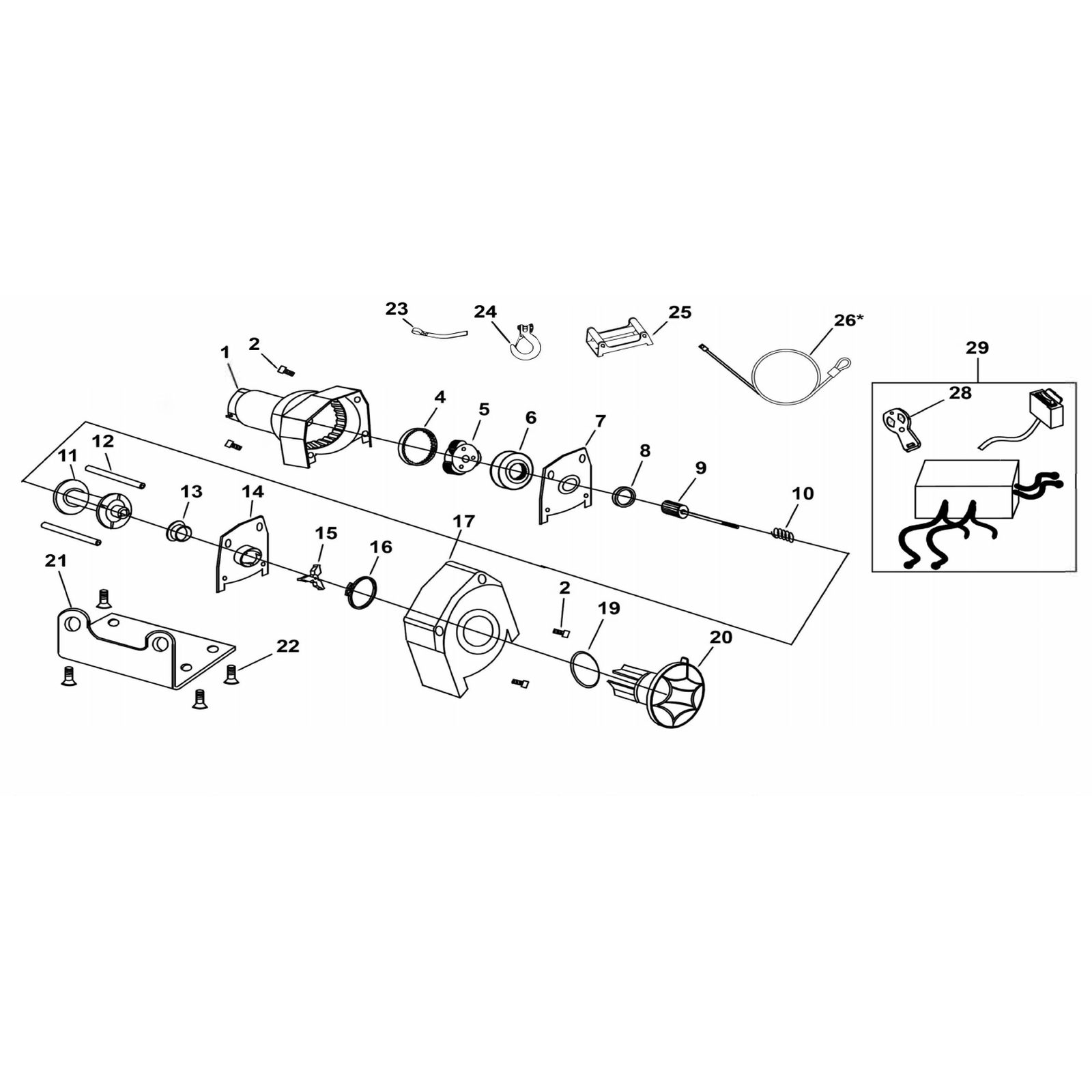 Sealey Drum Base Lock ATV1000W.15