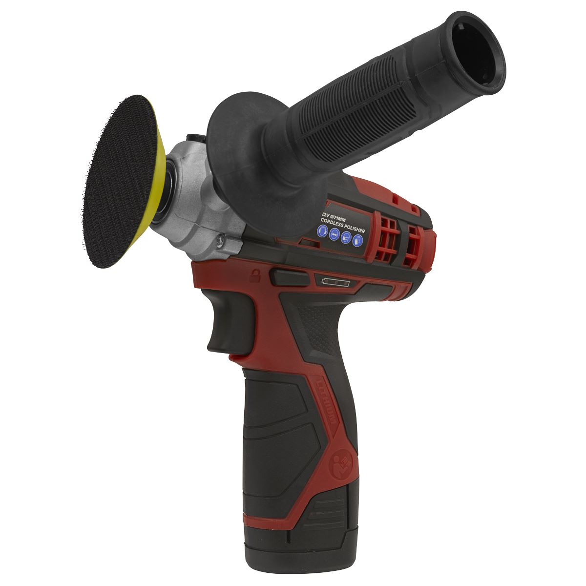 Sealey Cordless Polisher Buffer 12V 71mm Variable Speed Li-ion Body Only