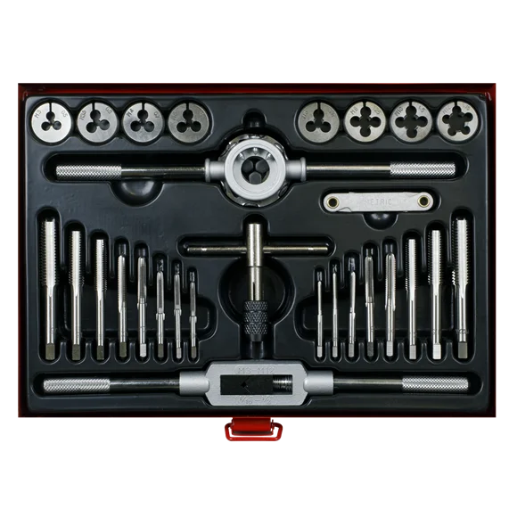 Sealey Tap & Die Set 28pc Split Dies Metric AK3028