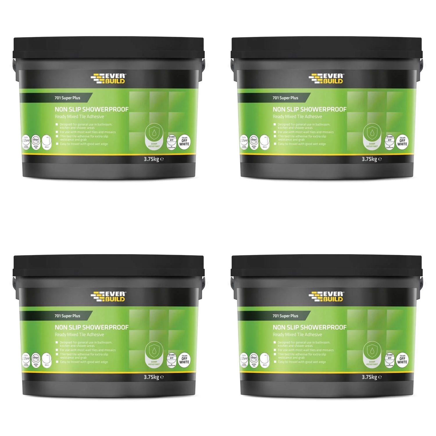 Everbuild Sika 701 Acrylic Non Slip Tile Adhesive 14kg - 487068