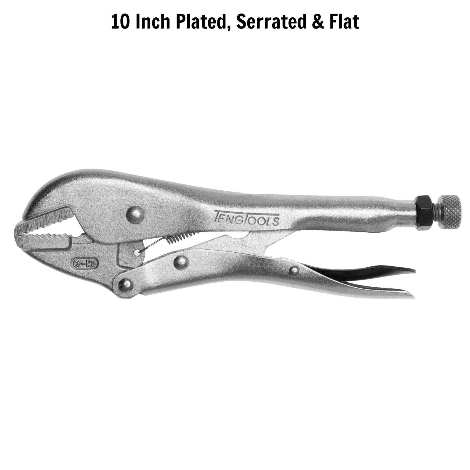 Teng Tools Flat Jaw Power Grip Plier 250mm