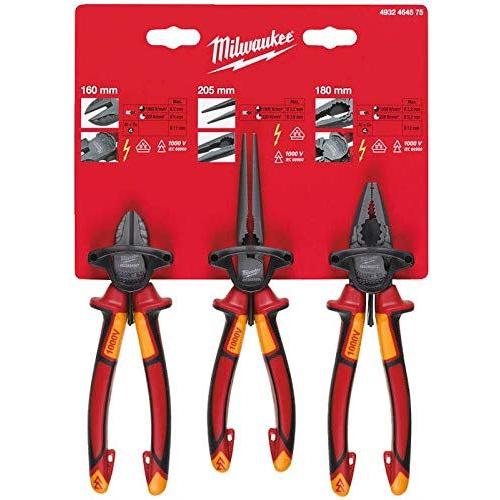 Milwaukee Vde 3Pcs Plier Set 4932464575