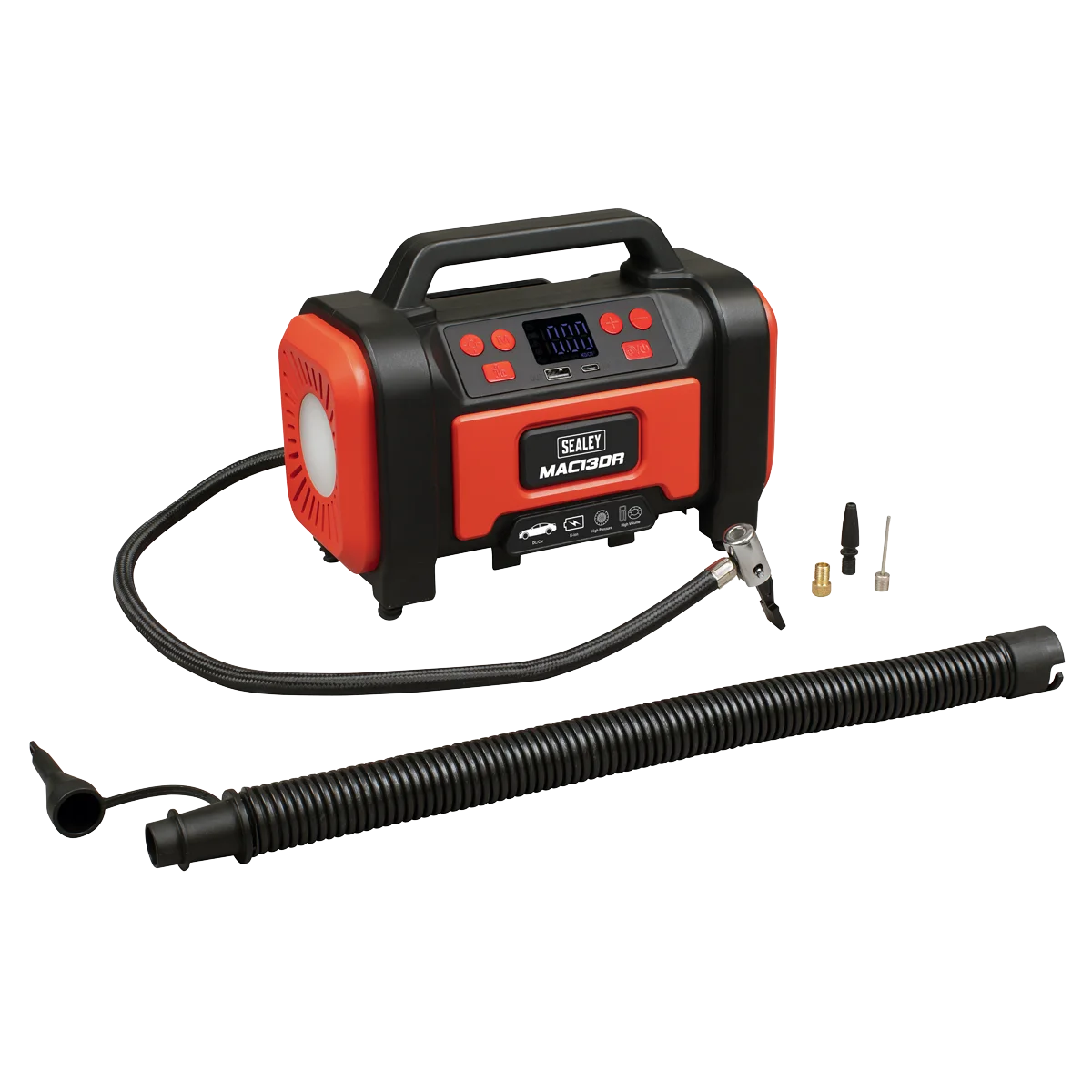 Sealey Rechargeable Tyre Inflator MAC13DR 120psi Air Pump