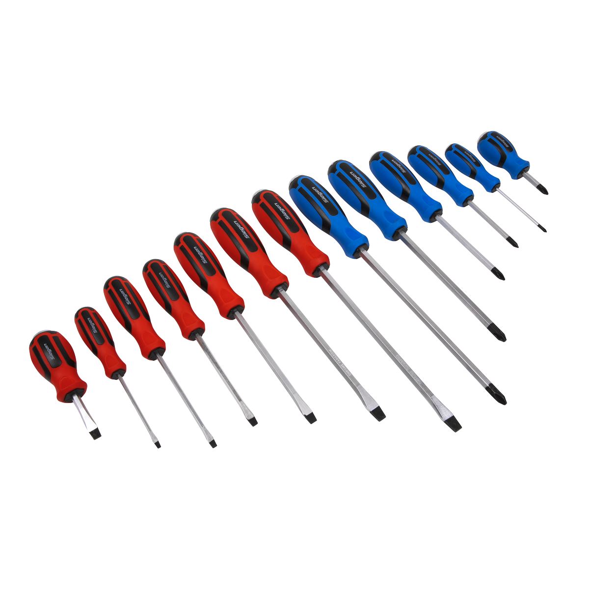 Seigen by Sealey Screwdriver Set 13pc Hammer-Thru S0754