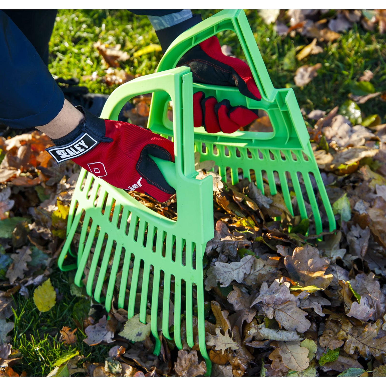 Sealey 2-in-1 Rake & Leaf Grabber GTLG2 620mm Wide