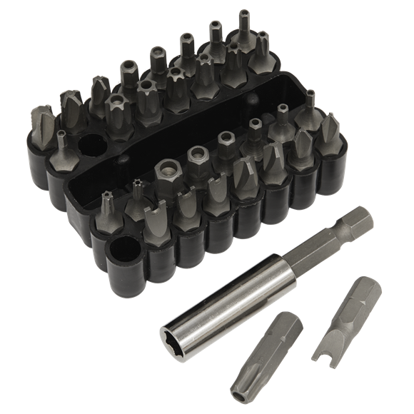 Sealey Security Bit & Magnetic Adaptor Set 33pc AK614