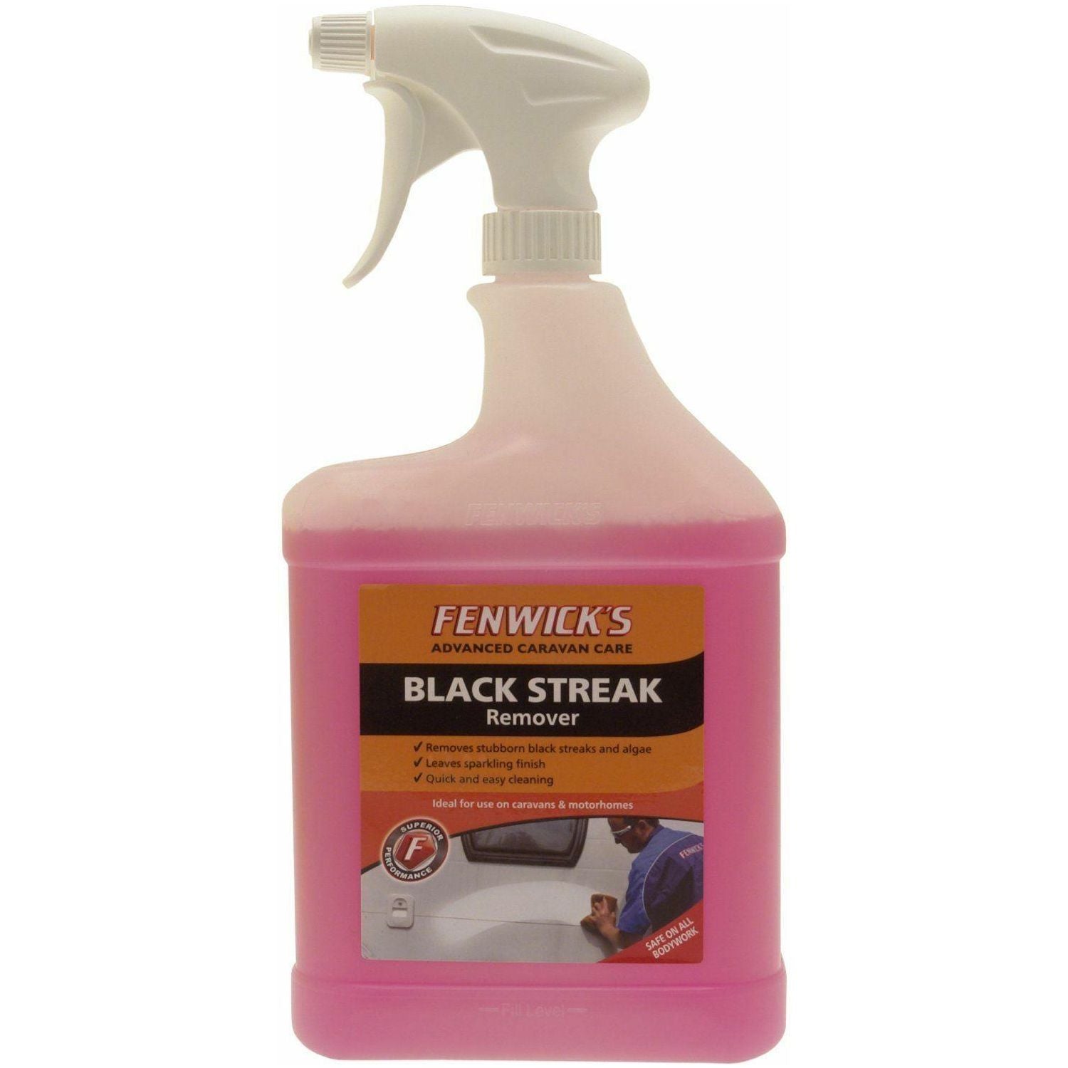 2x H245 Fenwicks Black Streak Remover 1 Litre Caravan Motorhome Cleaner