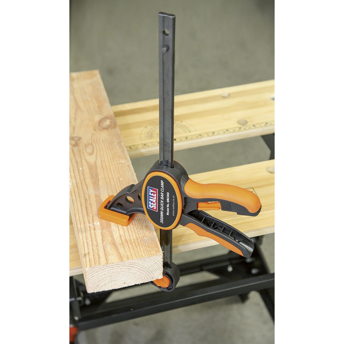 Sealey Quick Bar Clamp 300mm 2pc Set QBC3002