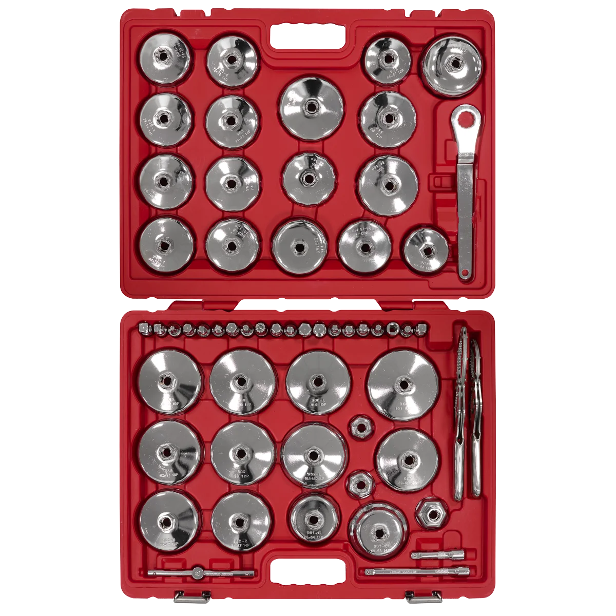 Sealey Master Oil Filter Set 58 Piece VS7014 1/2" Drive